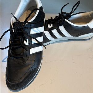 adidas Black and White Retro Trainer